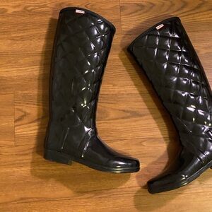 Hunter quilted rain boots